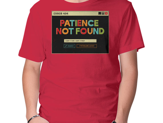 Patience Not Found