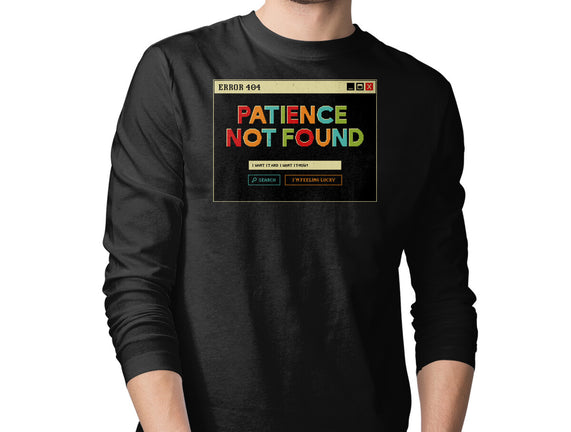 Patience Not Found