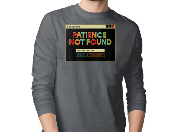 Patience Not Found