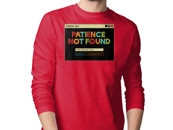 Patience Not Found