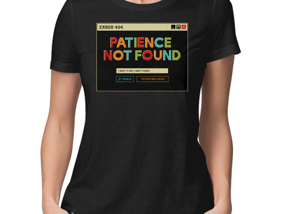 Patience Not Found