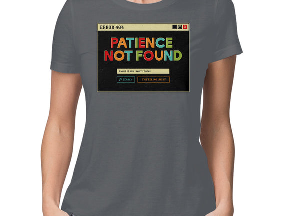 Patience Not Found