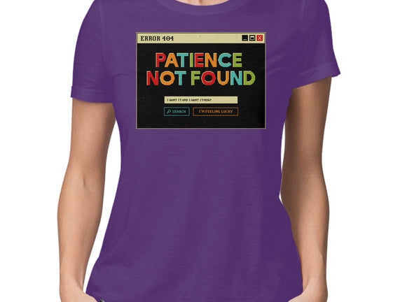 Patience Not Found