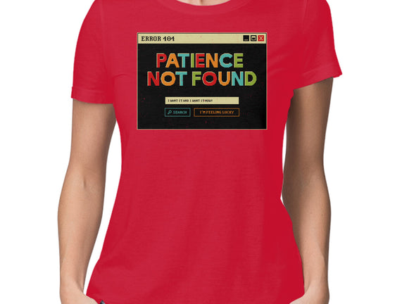 Patience Not Found
