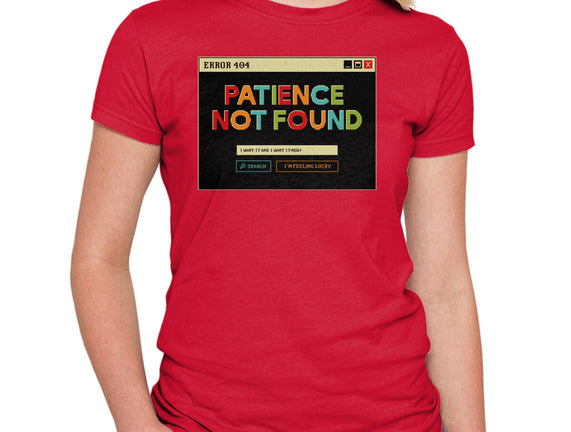 Patience Not Found