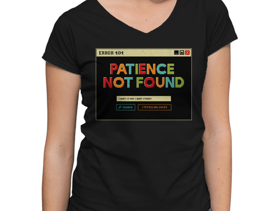 Patience Not Found