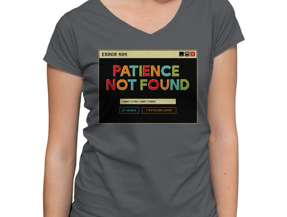 Patience Not Found