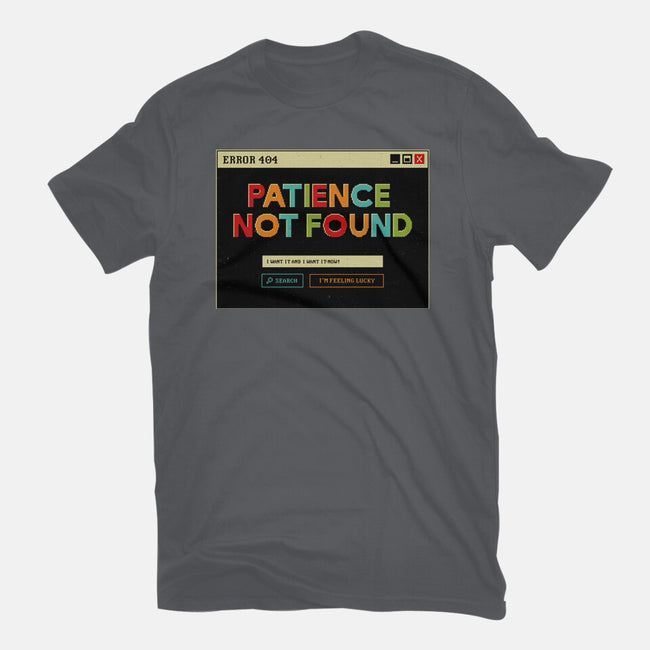 Patience Not Found-Mens-Premium-Tee-tobefonseca