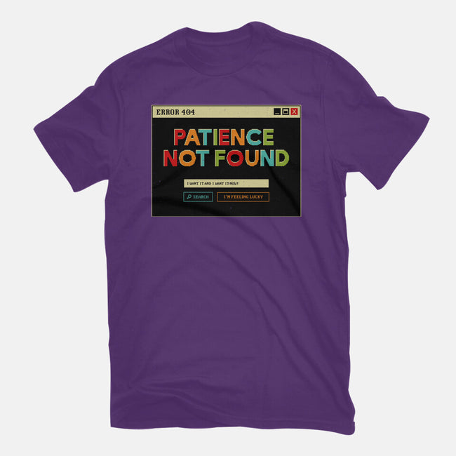 Patience Not Found-Mens-Premium-Tee-tobefonseca