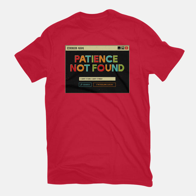 Patience Not Found-Womens-Basic-Tee-tobefonseca