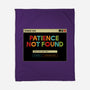 Patience Not Found-None-Fleece-Blanket-tobefonseca