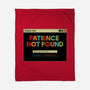 Patience Not Found-None-Fleece-Blanket-tobefonseca