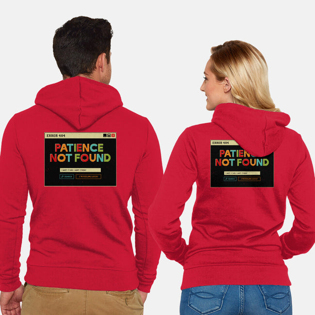 Patience Not Found-Unisex-Zip-Up-Sweatshirt-tobefonseca