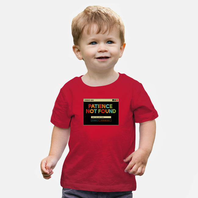 Patience Not Found-Baby-Basic-Tee-tobefonseca