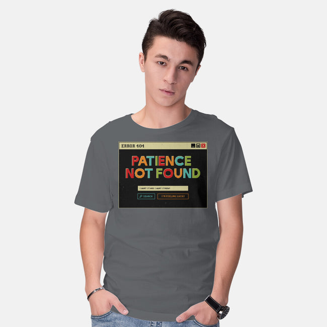 Patience Not Found-Mens-Basic-Tee-tobefonseca