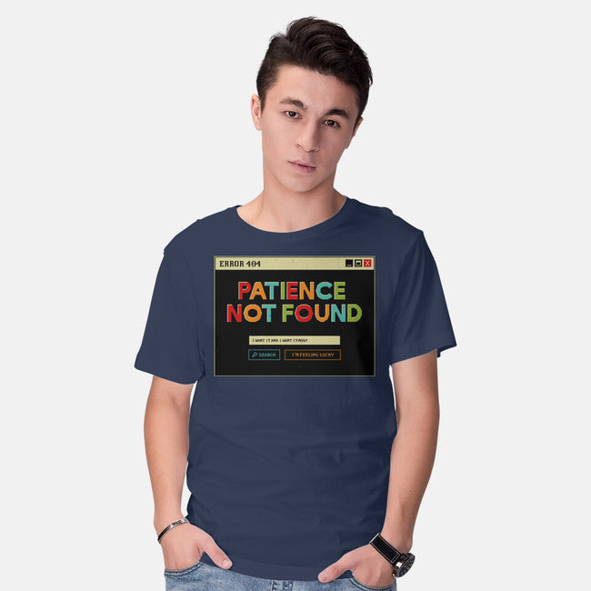Patience Not Found-Mens-Basic-Tee-tobefonseca