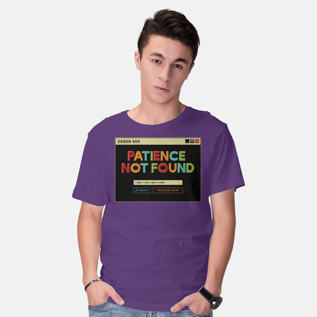 Patience Not Found-Mens-Basic-Tee-tobefonseca