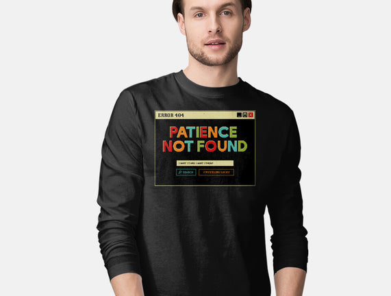 Patience Not Found