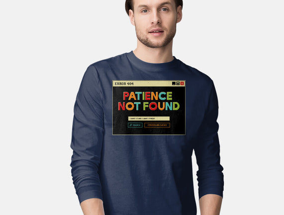 Patience Not Found