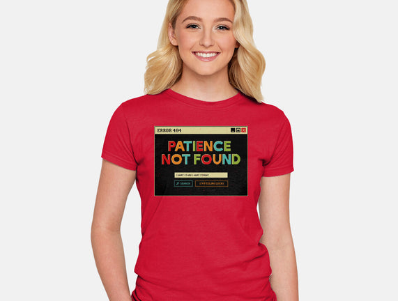 Patience Not Found