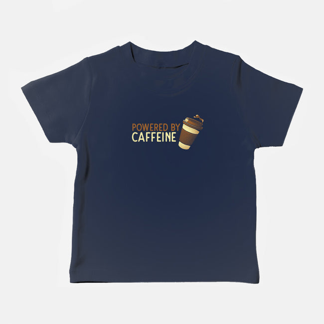 Powered By Caffeine-Baby-Basic-Tee-tobefonseca
