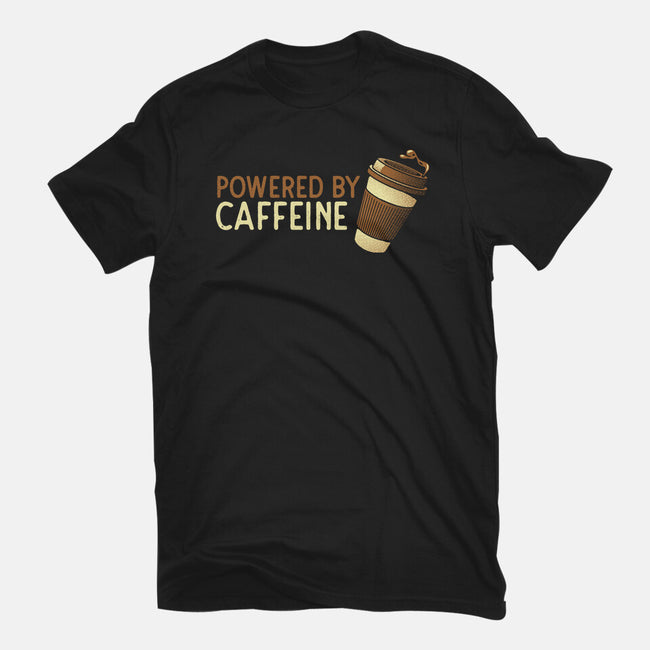 Powered By Caffeine-Mens-Basic-Tee-tobefonseca