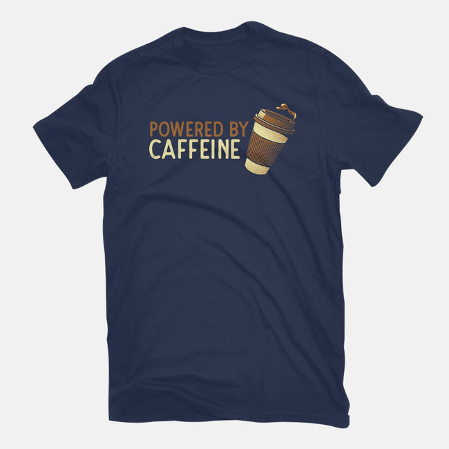 Powered By Caffeine-Womens-Basic-Tee-tobefonseca