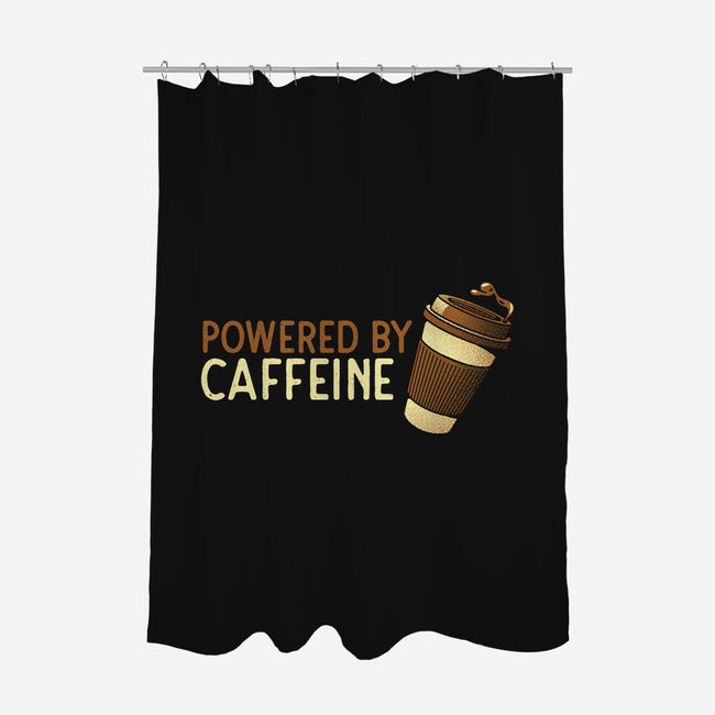 Powered By Caffeine-None-Polyester-Shower Curtain-tobefonseca