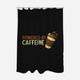Powered By Caffeine-None-Polyester-Shower Curtain-tobefonseca