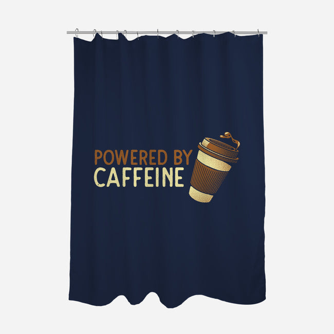 Powered By Caffeine-None-Polyester-Shower Curtain-tobefonseca