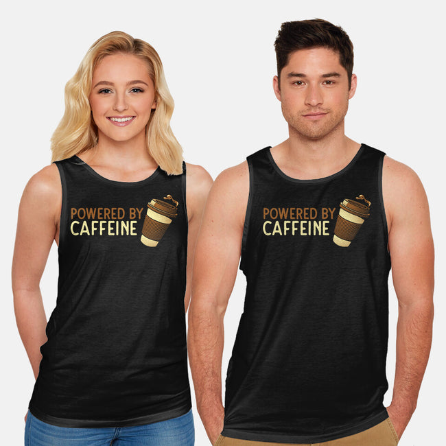 Powered By Caffeine-Unisex-Basic-Tank-tobefonseca