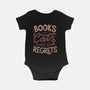 Books Cats And No Regrets-Baby-Basic-Onesie-tobefonseca