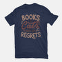 Books Cats And No Regrets-Unisex-Basic-Tee-tobefonseca