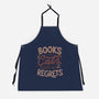 Books Cats And No Regrets-Unisex-Kitchen-Apron-tobefonseca