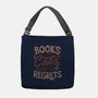 Books Cats And No Regrets-None-Adjustable Tote-Bag-tobefonseca