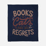 Books Cats And No Regrets-None-Fleece-Blanket-tobefonseca