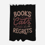 Books Cats And No Regrets-None-Polyester-Shower Curtain-tobefonseca