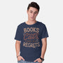 Books Cats And No Regrets-Mens-Basic-Tee-tobefonseca