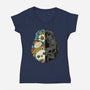 My Brain Childlike Wonder-Womens-V-Neck-Tee-tobefonseca