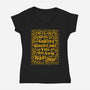 I Wish The Goblins Would Come-Womens-V-Neck-Tee-Nemons