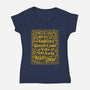 I Wish The Goblins Would Come-Womens-V-Neck-Tee-Nemons