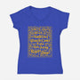 I Wish The Goblins Would Come-Womens-V-Neck-Tee-Nemons