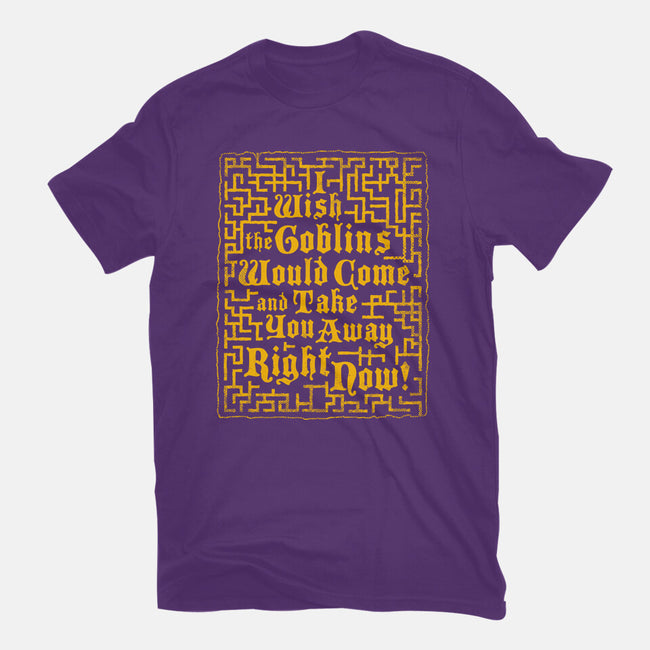 I Wish The Goblins Would Come-Mens-Basic-Tee-Nemons