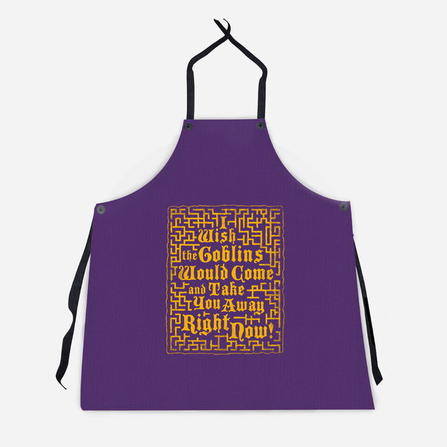 I Wish The Goblins Would Come-Unisex-Kitchen-Apron-Nemons