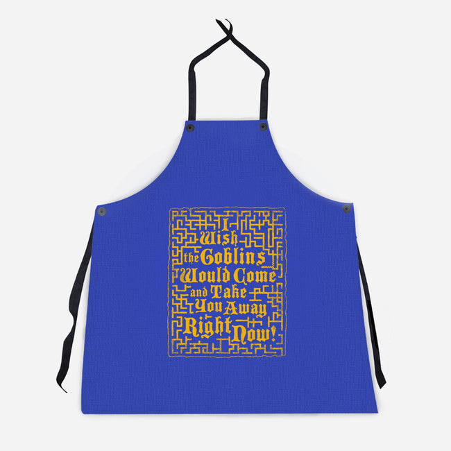 I Wish The Goblins Would Come-Unisex-Kitchen-Apron-Nemons