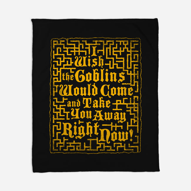I Wish The Goblins Would Come-None-Fleece-Blanket-Nemons