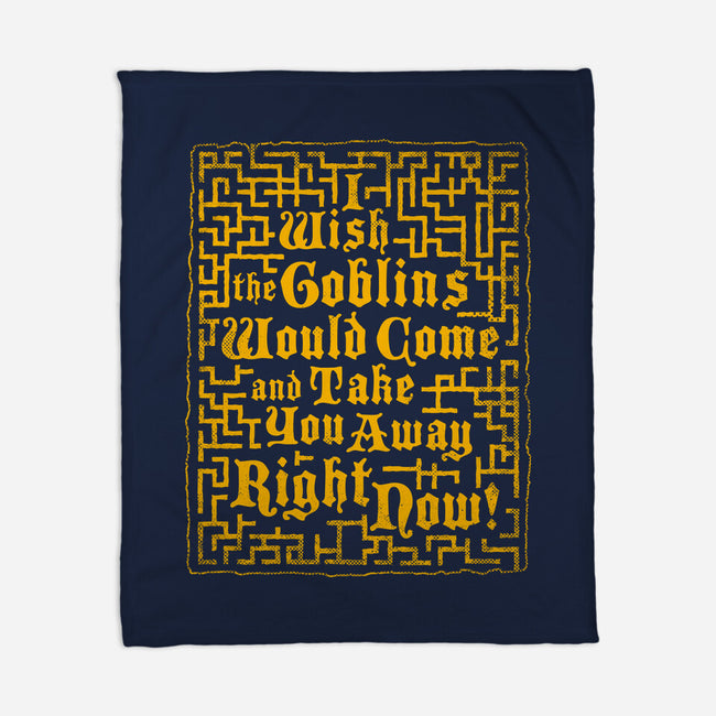 I Wish The Goblins Would Come-None-Fleece-Blanket-Nemons