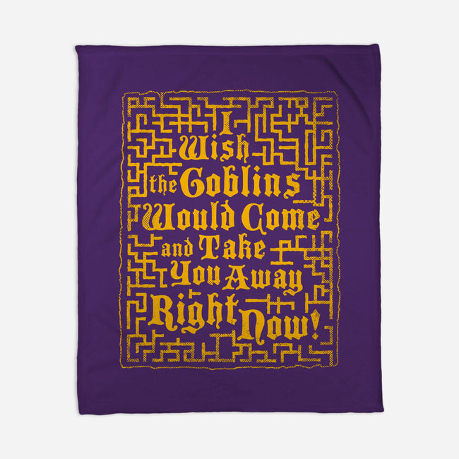 I Wish The Goblins Would Come-None-Fleece-Blanket-Nemons