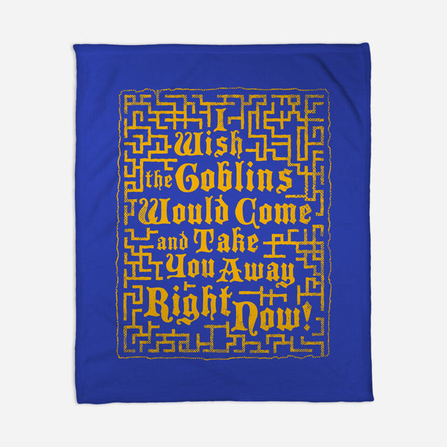 I Wish The Goblins Would Come-None-Fleece-Blanket-Nemons