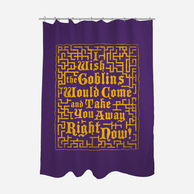 I Wish The Goblins Would Come-None-Polyester-Shower Curtain-Nemons